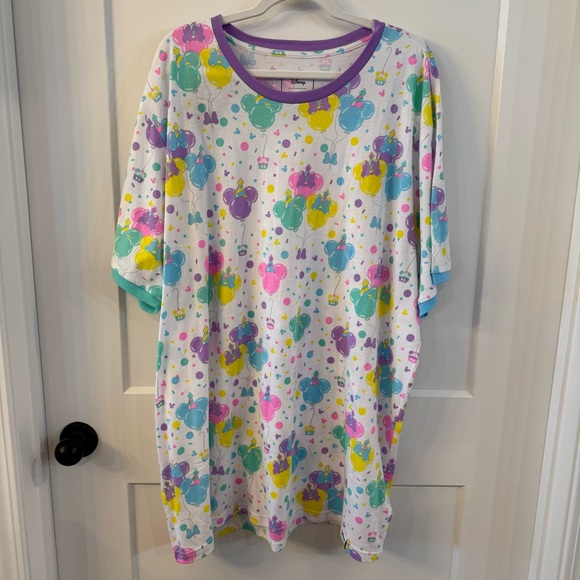 Loungefly Disney Mickey Birthday Celebration Unisex Ringer Tee - Picture 8 of 8